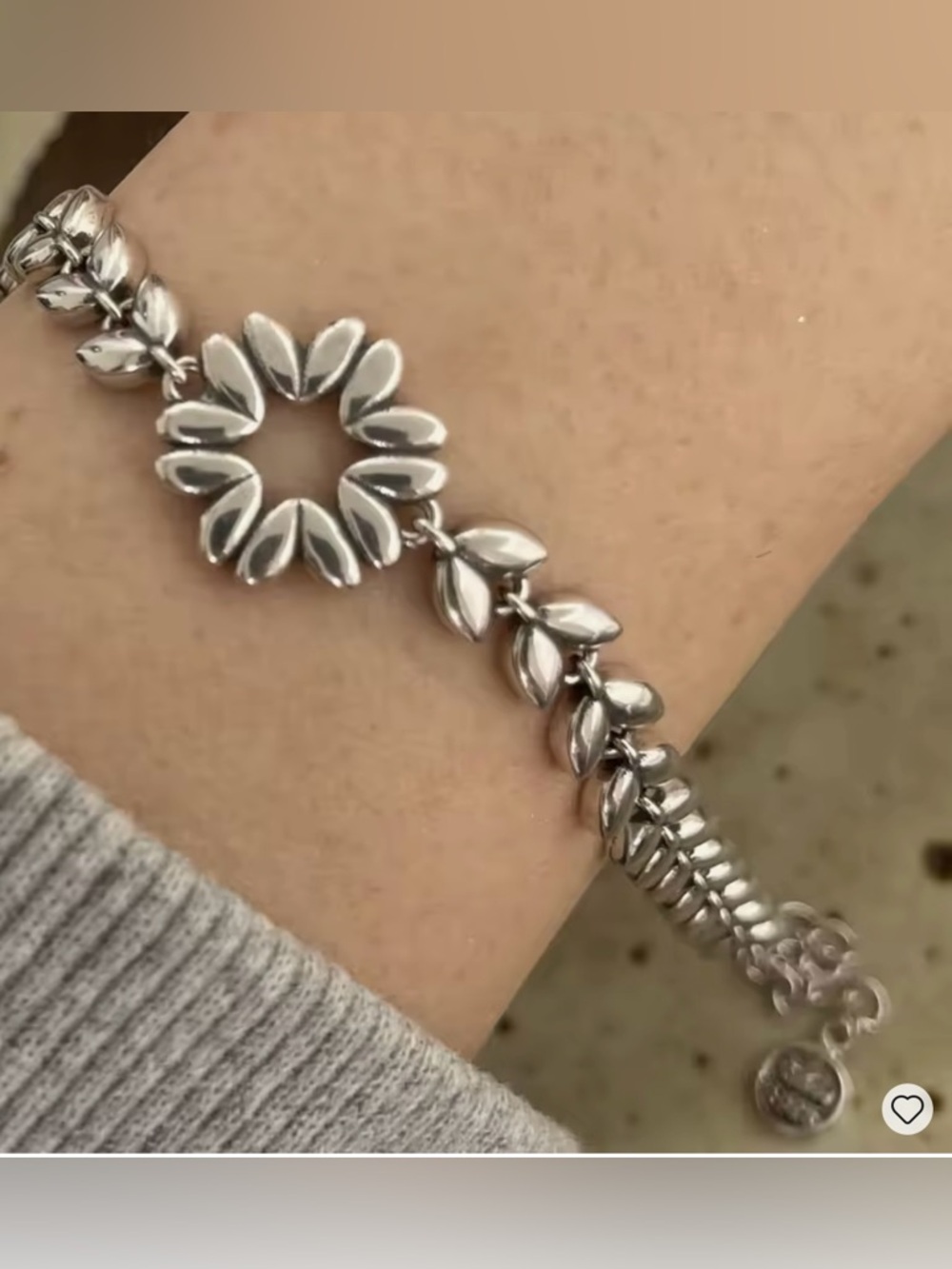 New Southwestern .925 Stamped Bracelet - Picture 2 of 8